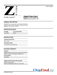 Datasheet Z89273 manufacturer Zilog